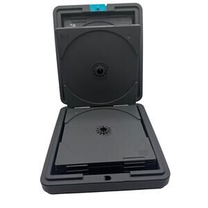 Laserline CD DVD Portable Hard Case 12 Disc Storage Holder Excellent Vintage